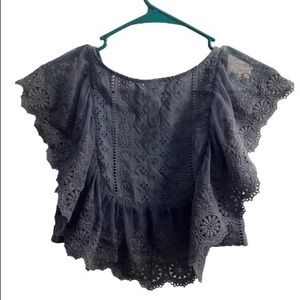 Altar’d state crop top blouse XS